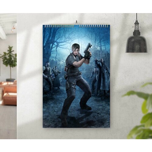 Календарь MIGOM Настенный перекидной Принт А4 Resident Evil, Резидент Эвил - 9