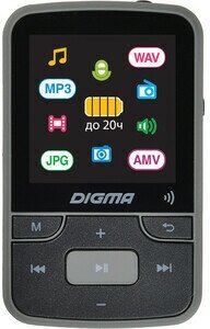 Плеер Digma Hi-Fi Flash Z4 BT 16Gb черный /1.5" /FM/microSDHC/clip