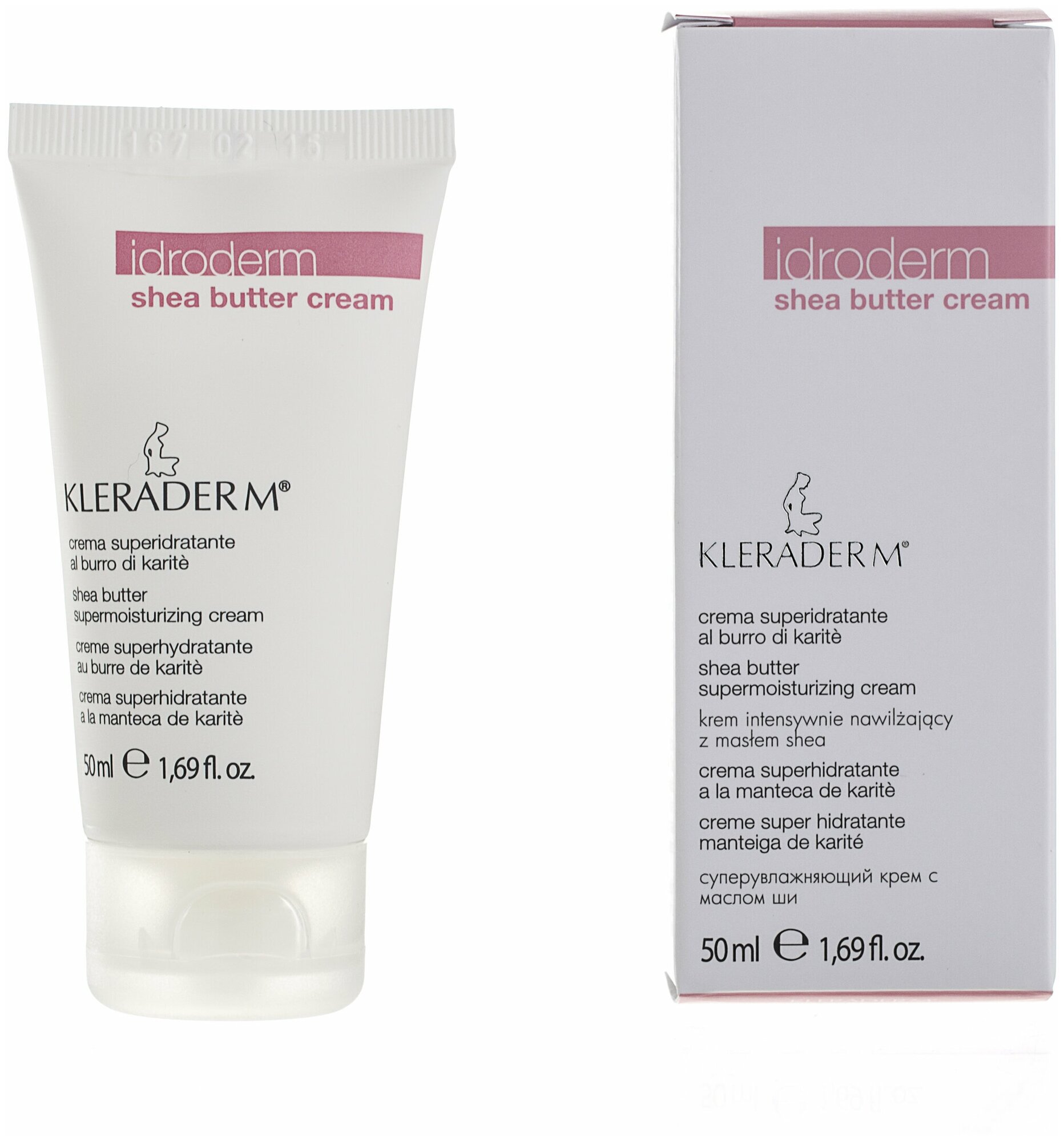 Крем увлажняющий с маслом Ши 50мл Клерадерм/ Shea Butter Cream Idroderm Kleraderm