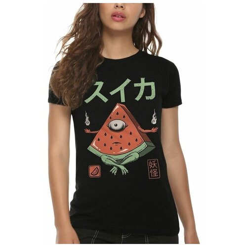 фото Футболка design heroes арбузный дух женская черная 2xl