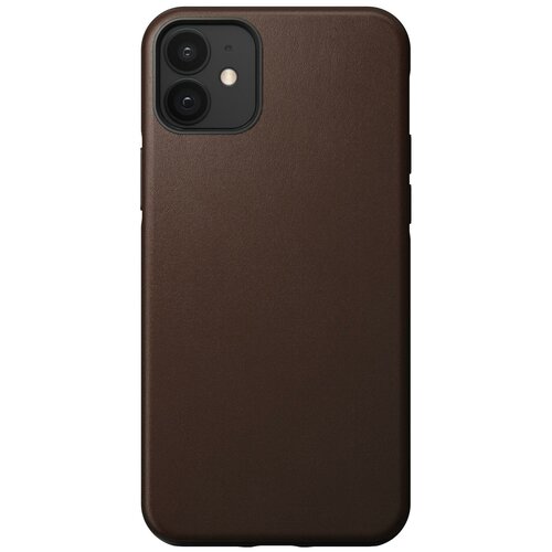 фото Чехол nomad rugged leather magsafe (nm01969785) для iphone 12/12 pro (rustic brown)
