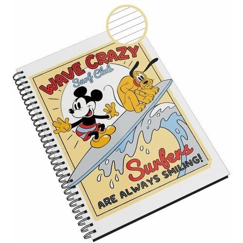 Блокнот в линейку Каждому Своё Mickey Mouse/Микки Маус/Плуто A5 48 листов рюкзак дональд дак mickey mouse желтый 5