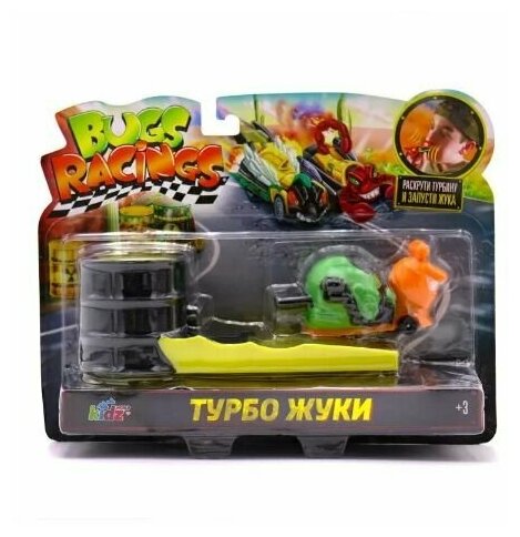 Bugs Racings Игровой набор Гонка жуков Улитка с 1 машинокй и пусковым механизмом K02BR0003-1