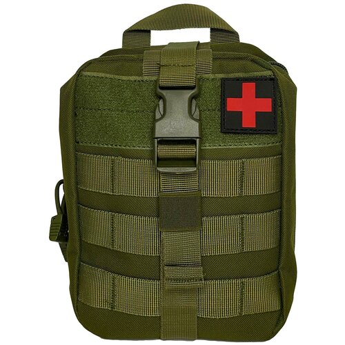 фото Тактическая сумка-аптечка без наполнения 20х15х8см цвет олива kamukamu
