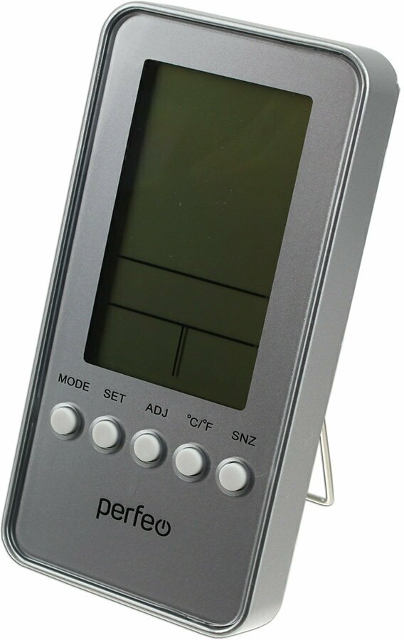 Термометр-гигрометр, часы Perfeo "Window" PF-S002A