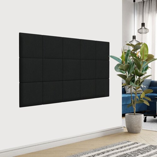 Стеновая панель Velour Black 30х30 см 4 шт.