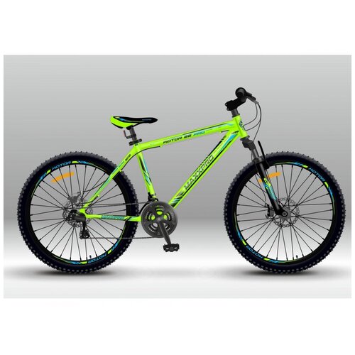 фото Велосипед maxxpro katar 26 pro зелёно-чёрный