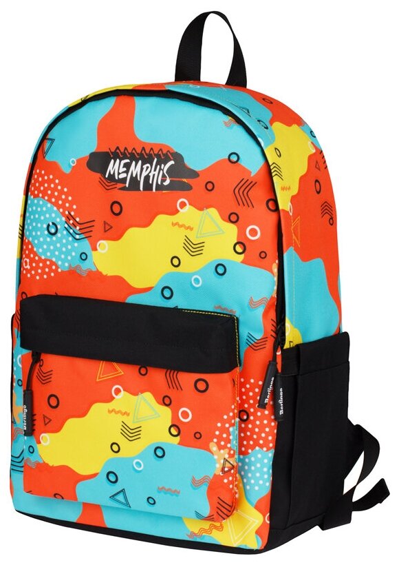 Рюкзак Berlingo Casual «Memphis» 39.5×27×13см, 1 отделение, 3 кармана, уплотненная спинка