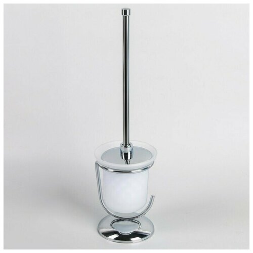 Ёрш для унитаза с подставкой 12 12 42 см цвет хром 3220₽