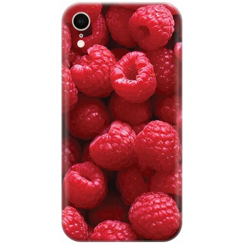 фото Re:pa накладка transparent для apple iphone xr с принтом "малинки"