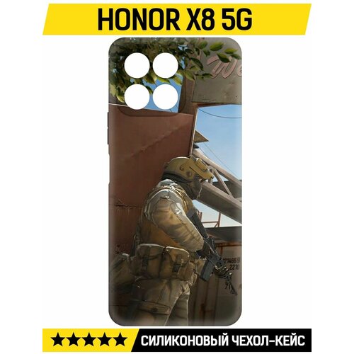 Чехол-накладка Krutoff Soft Case Cтандофф 2 (Standoff 2) - Rust для Honor X8 5G черный