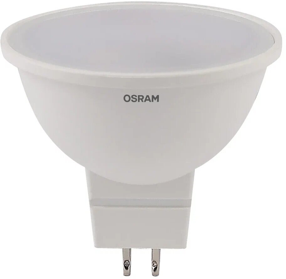 Лампочка светодиодная OSRAM LED Value MR16, 400 лм, 5 Вт, 3000К (теплый белый свет). Цоколь GU5.3, упаковка 5 шт - фотография № 5