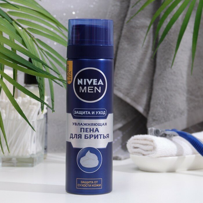 Пена Nivea Men (Нивея мен) для бритья увлажняющая Защита и уход 200 мл ОАО Арнест - фото №18