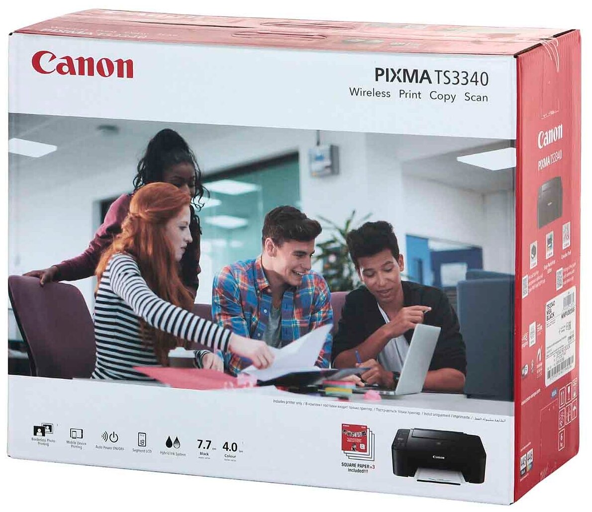 МФУ Canon Pixma TS3340 черный (3771c007)