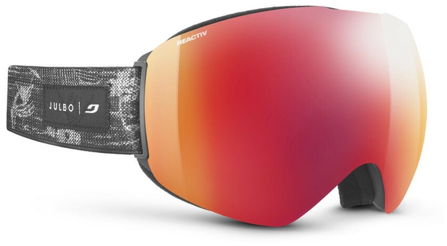 Очки горнолыжные Julbo 2022-23 Skydome Black-Gray/Reactiv 2-3 Glarecontrol Flash Red (US:XXL)