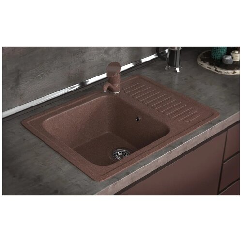 Мойка Granite-05 490*640, терракот матовый
