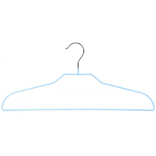 Вешалка-плечики для одежды Аквадекор, стальная, 41 см, голубая