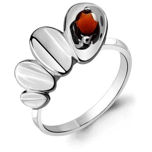 фото Серебряное кольцо aquamarine а6918803 с гранатом diamant-online