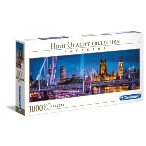 Пазл Clementoni High Quality Collection Panorama Ночной Лондон (39485), 1000 дет. пазл ravensburger ночной лондон 15064 1000 дет