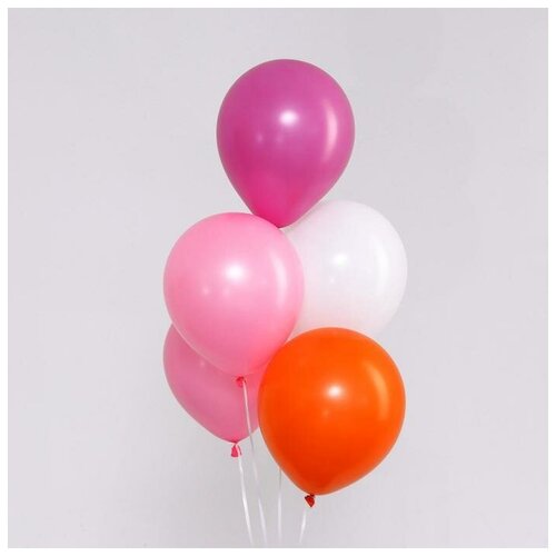 фото Воздушые шары 10" «весёлое настроение», набор 5 шт., микс mikimarket
