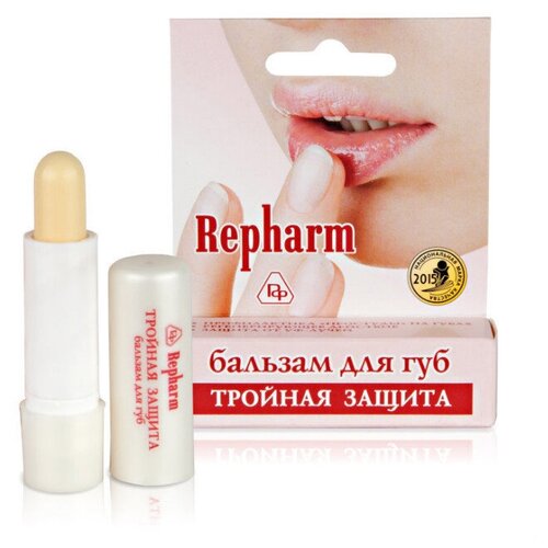 Рефарм Бальзам для губ Тройная защита противовирусный, 3 г бальзамы для губ repharm крем бальзам тройная защита для проблемной кожи
