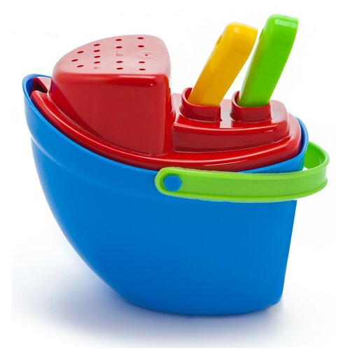 Набор игрушек для игры в песке и снегу Пароходик 5 в 1 250₽