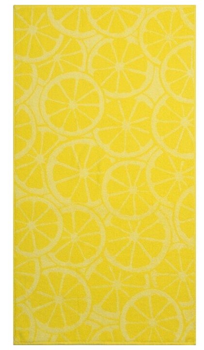 Полотенце махровое Lemon color, 100х150 см, цвет жёлтый