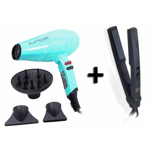 Набор фен щипцы Gama Pluma 5500 ENDURANCE бирюзовый 890000₽