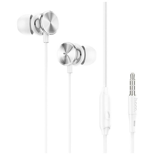Наушники проводные HOCO M96 микрофон серебро 26000₽