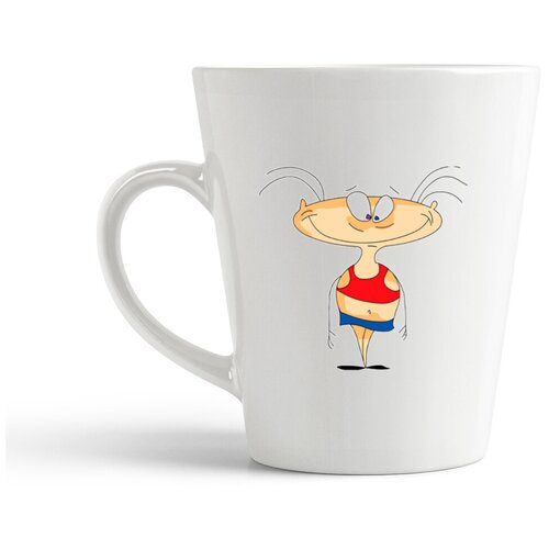 фото Кружка-латте coolpodarok мультфильм масяея с улыбкой