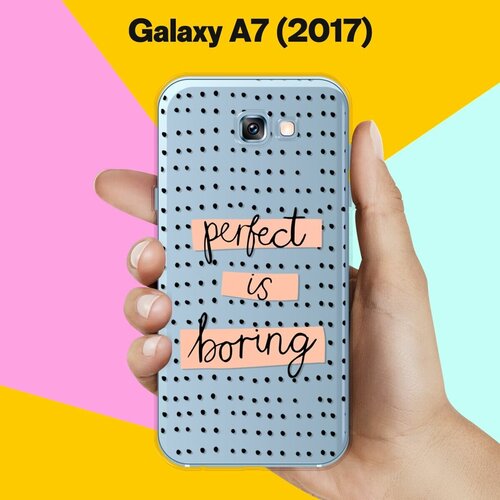 Силиконовый чехол на Samsung Galaxy A7 (2017) Perfect / для Самсунг Галакси А7 2017