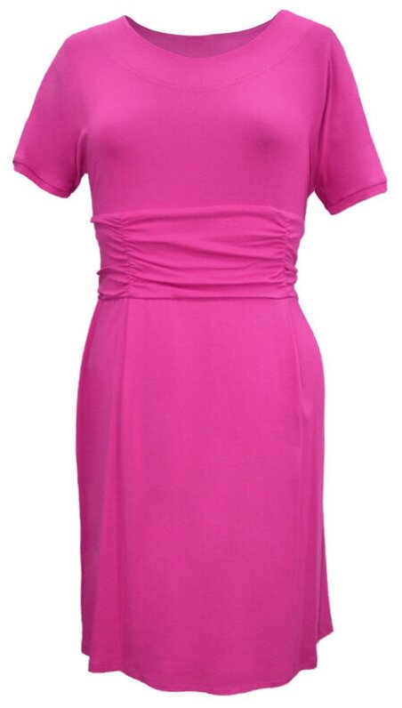 Платье-футляр MILA, вискоза, прилегающее, макси, размер 42, розовый
