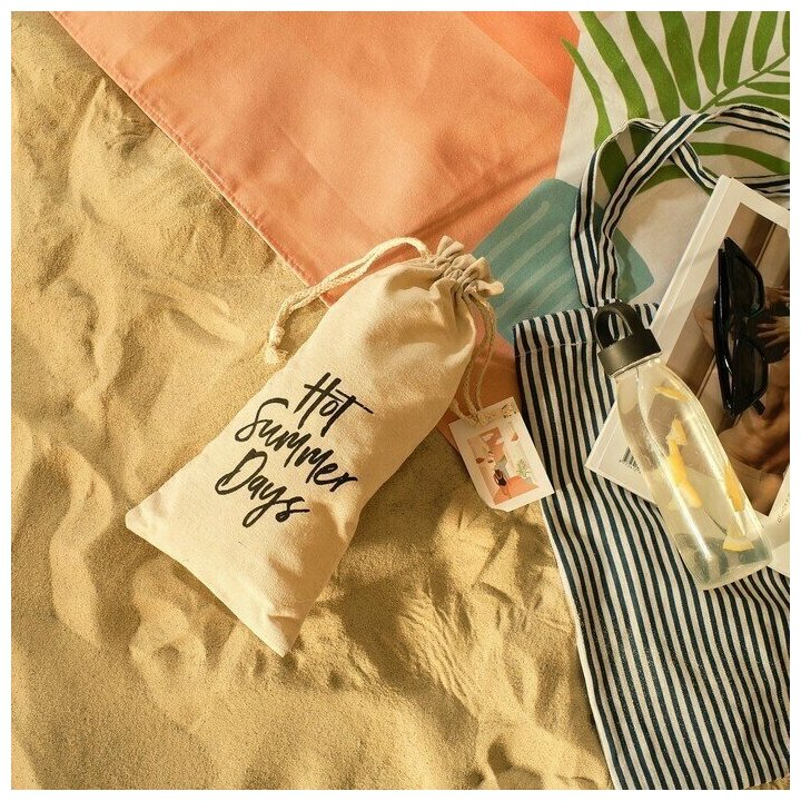 Полотенце пляжное Этель «Девушка в купальнике» 96х146 см, 100% хлопок - фотография № 4