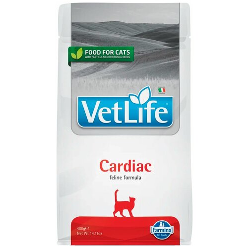 FARMINA VET LIFE FELINE CARDIAC для взрослых кошек при сердечной недостаточности (0,4 + 0,4 кг)