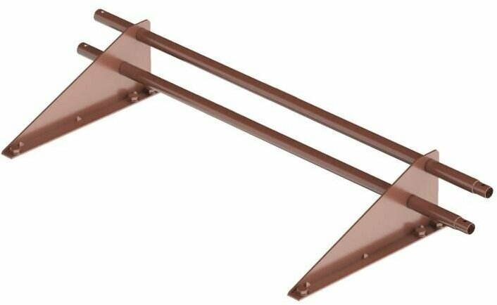 фото Снегозадержатель трубчатый длиной 1000 мм ROOFRetail RAL 8017