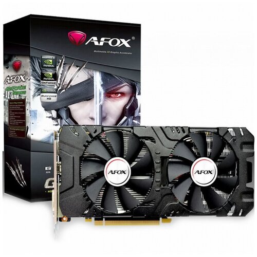 Видеокарта AFOX GeForce GTX 1660 6144Mb ATX Dual fan (AF1660-6144D5H2), Retail