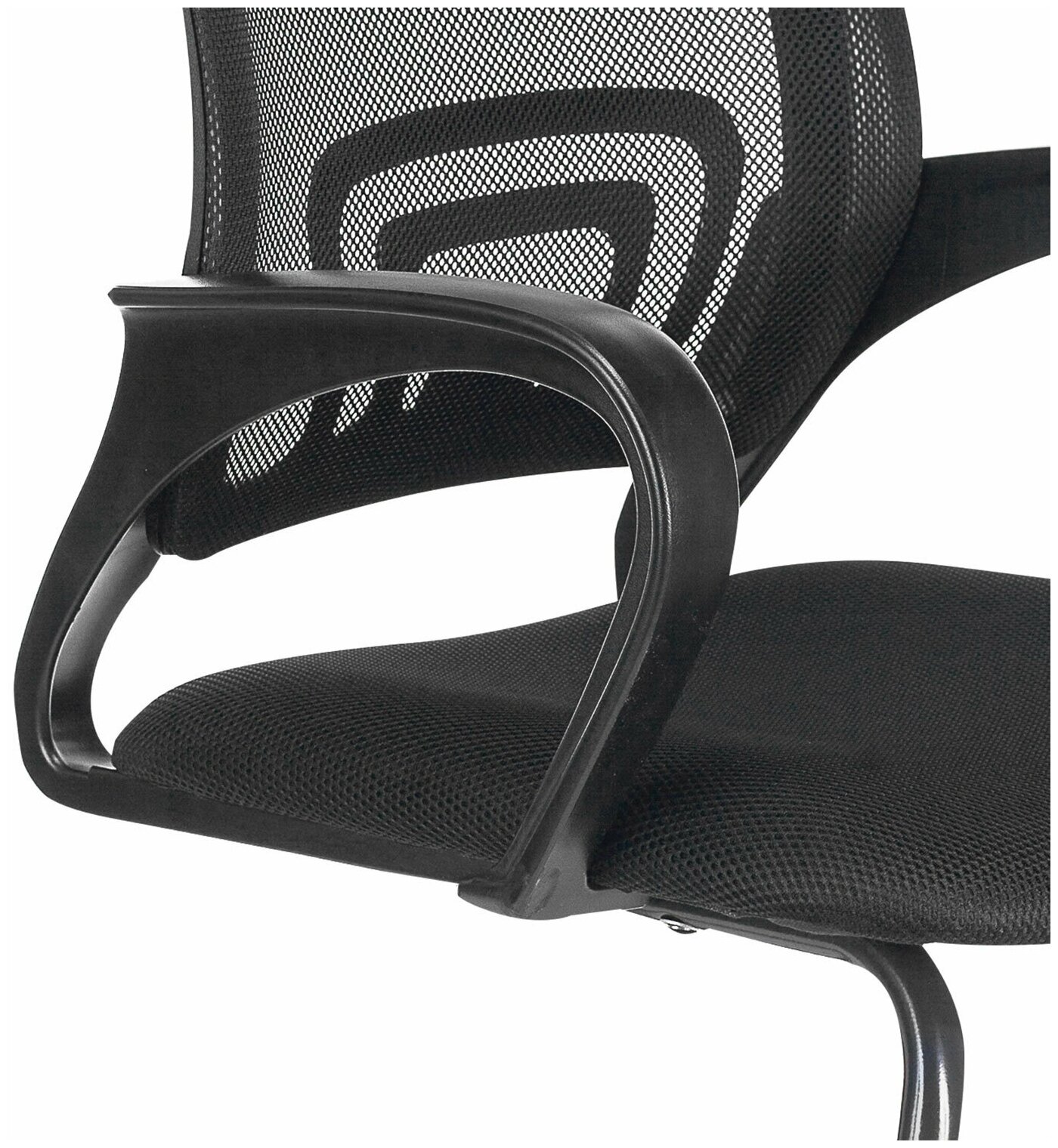 Кресло для приемных и переговорных BRABIX «Fly CF-100», черное, 532087 - фотография № 6