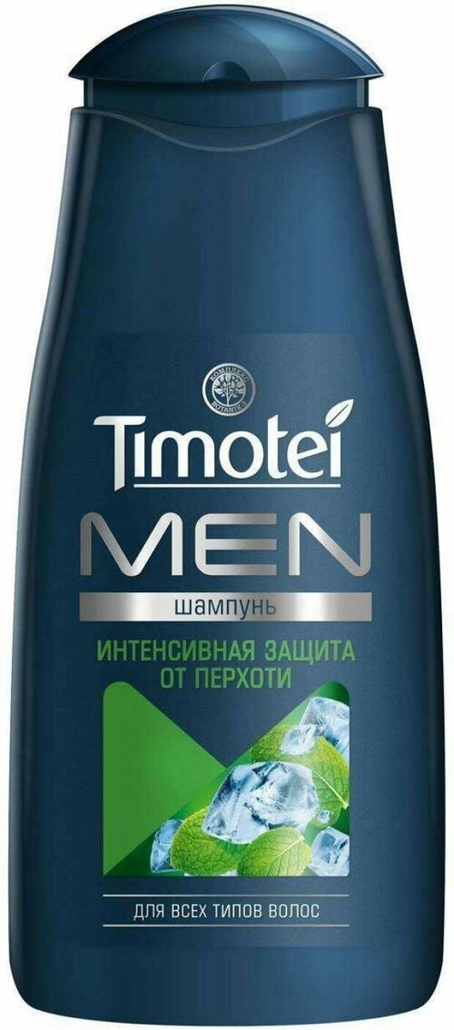Timotei Шампунь Men Интенсивная защита от перхоти для всех типов волос, 400 мл , 2 шт.