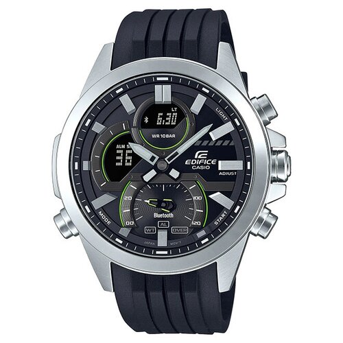 Наручные часы CASIO Edifice ECB-30P-1A, черный, серебряный наручные часы casio edifice 77263 черный серебряный