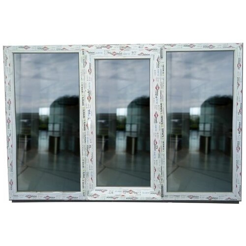 Пластиковые Окна 1200(в) х 1800(ш) Новые готовые Brusbox, с поворотно-откидным механизмом, с открыванием вправо