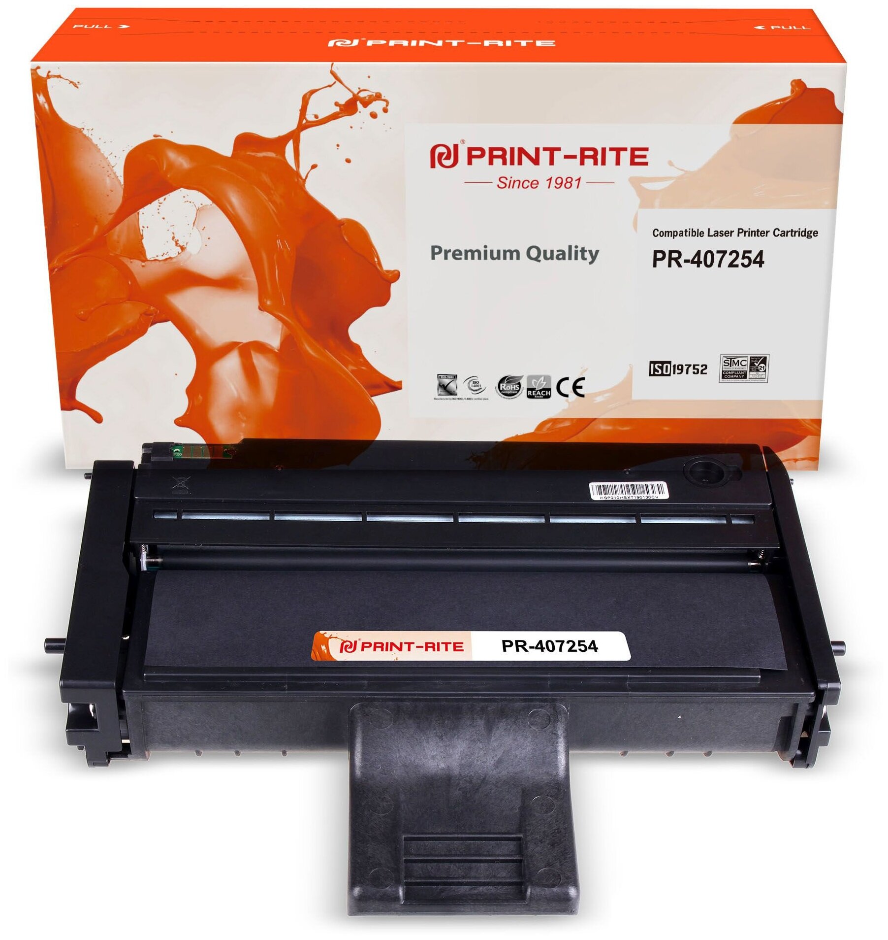 Картридж лазерный Print-Rite TFR450BPU1J PR-407254 407254 черный (2600стр.) для Ricoh SP 201/203/211/213