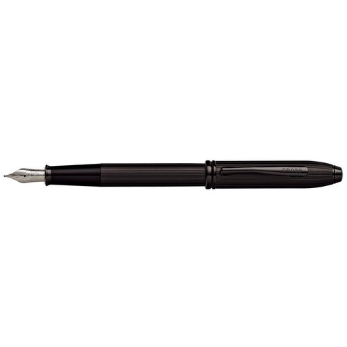 Перьевая ручка Cross Townsend Matte Black PVD, перо F CROSS MR-AT0046-60FS перьевая ручка cross townsend цвет платиновый