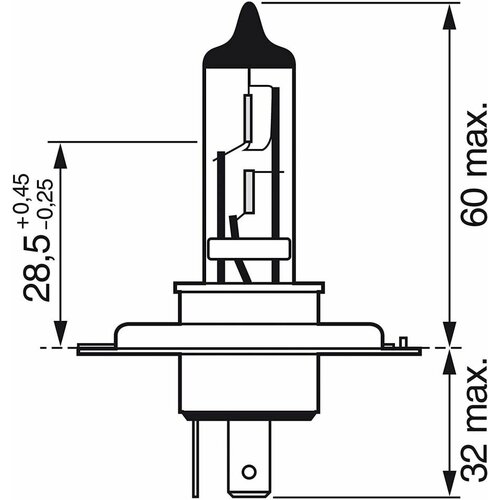 Лампа автомобильная 12V H7 55W BOSCH Pure Light 1 шт. блистер 1 987 301 012