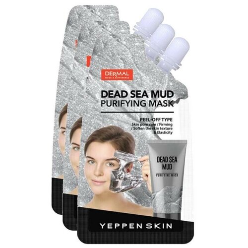 Очищающая и укрепляющая маска-пленка Yeppen Skin Dead sea mask 20г 3 шт