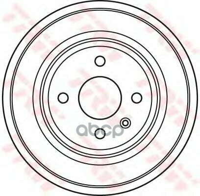 Db4391_барабан Тормозной! Opel Astra 1.4-1.7D 98> T2500001> TRW арт. DB4391