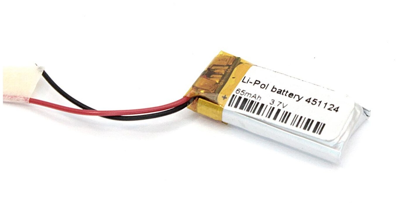 Аккумулятор Li-Pol (батарея) 4.5*11*24мм 2pin 3.7V/65mAh