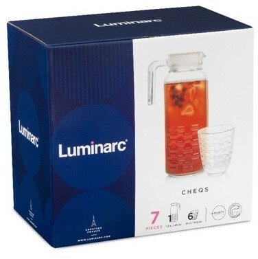 Luminarc Набор питьевой стеклянный Cheqs, 7 предметов