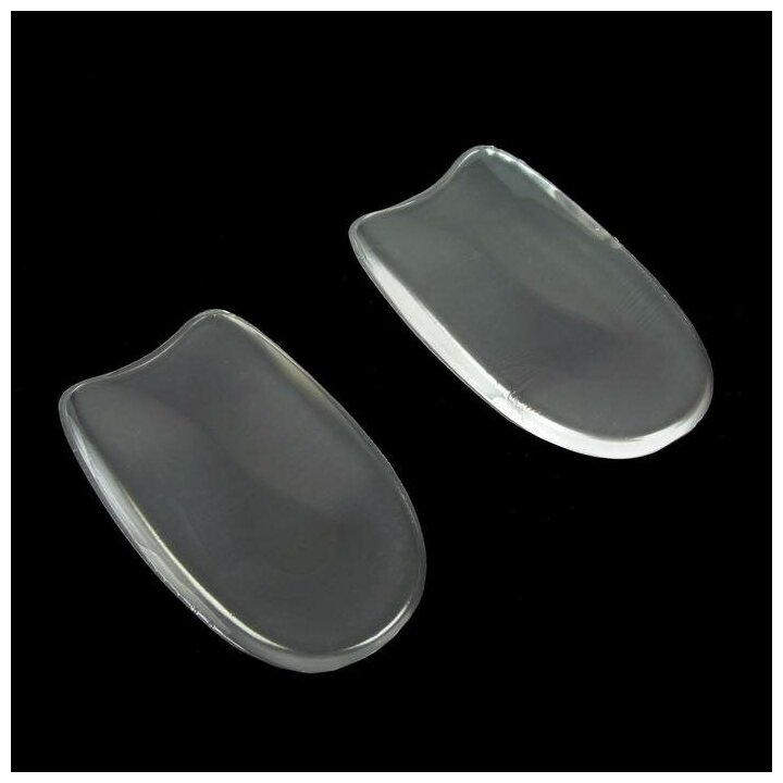 ONLITOP Подпяточники для обуви силиконовые, клеевая основа, 9,5 x 5,5 см, пара, цвет прозрачный - фотография № 1