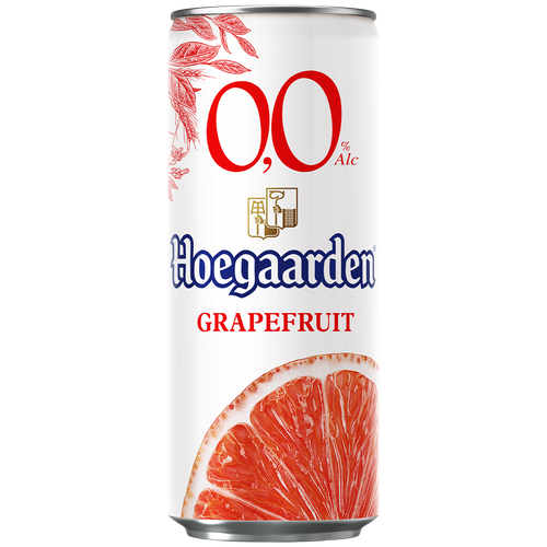 Безалкогольный пивной напиток Hoegaarden Grapefruit со вкусом грейпфрута 0.33 л