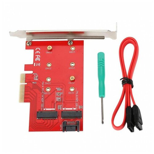 Аксессуар Переходник Orient C296E PCI-E 4x to NGFF (M.2) PCI-E M-key / NGFF (M.2) SATA B-key 30896